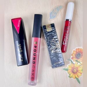 🌸 2/$25! Lip Makeup Beauty Lot — Poundcake Lipstick, Yanqina Jelly Flowers, More